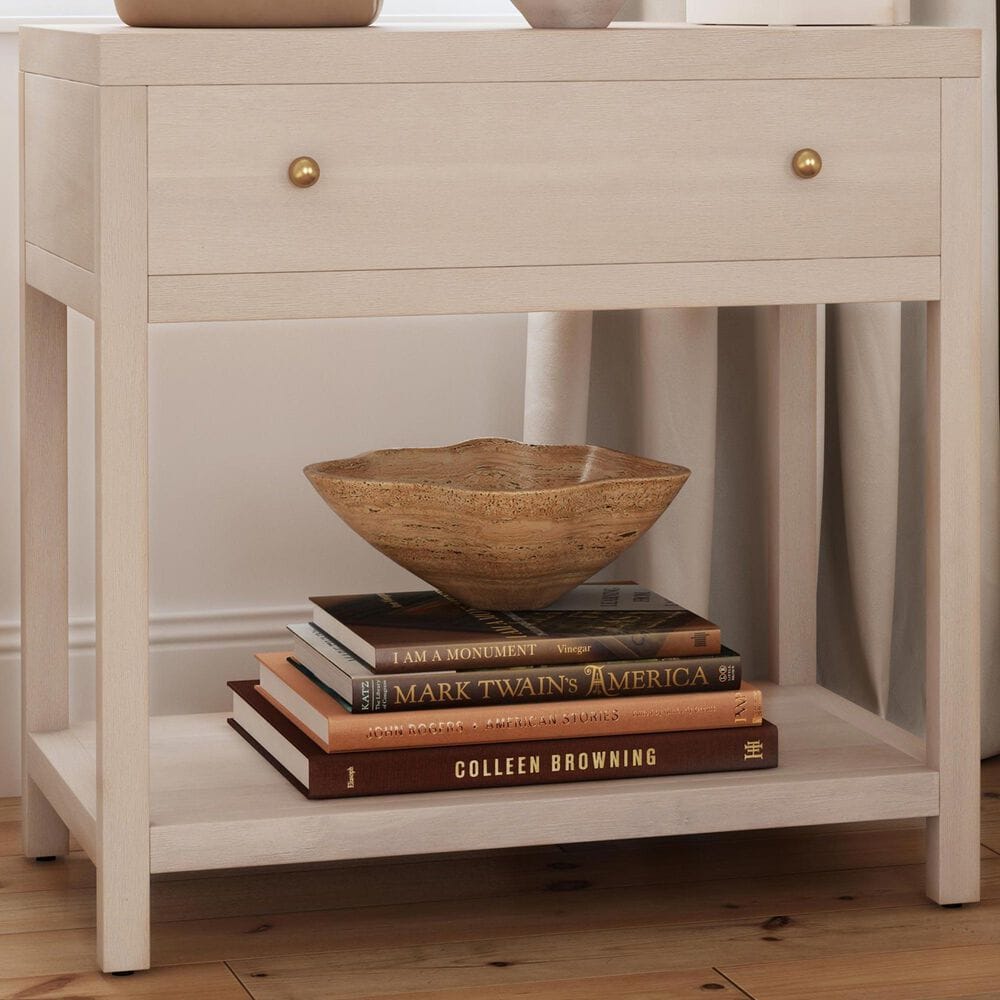 Butler Specialty Company Nora 1-Drawer 30" Nightstand in Antique Taupe, , large