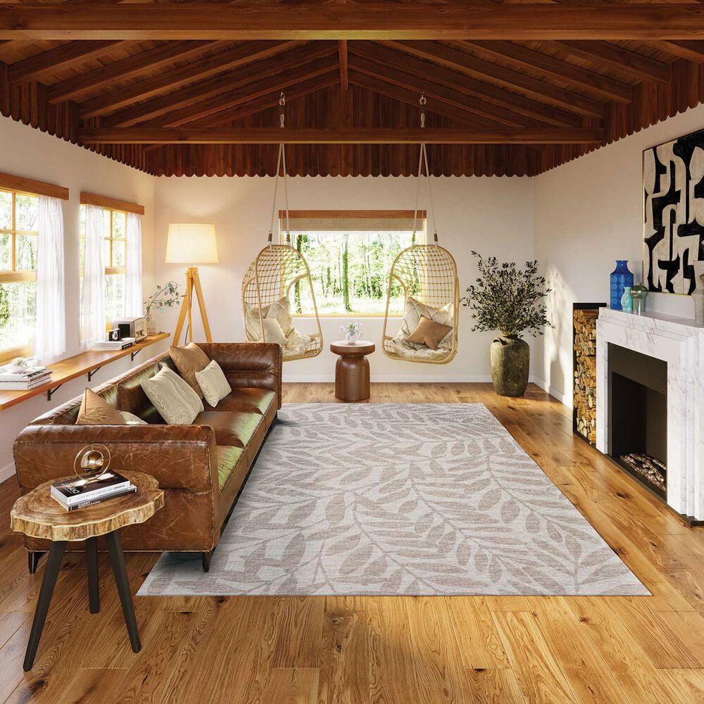 Dalyn Rug Company Sedona Floral 8&#39; x 10&#39; Putty Indoor/Outdoor Area Performance Rug, , large