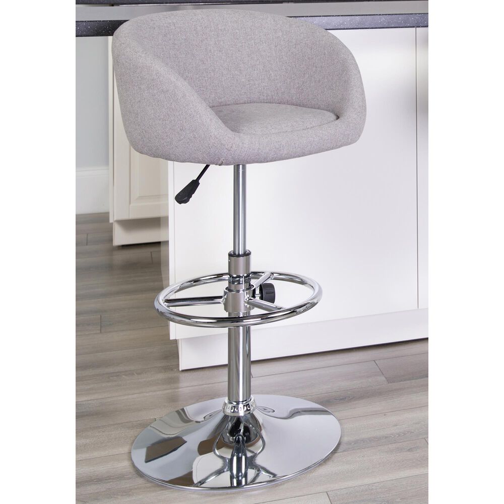 Flash Furniture Adjustable Barstool in Gray, , large