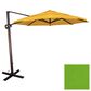 California Umbrella Cali 11" Spectrum Cilantro Cantilever Umbrella with Bronze Cross Base, , large