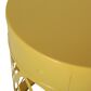 Hearth and Haven Outdoor End Table with Overlapping Circle Design in Yellow (Set of 2), , large