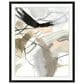 Wendover Art Neutral Swoosh 1 42" x 34" Frame Art in Gloss Black, , large