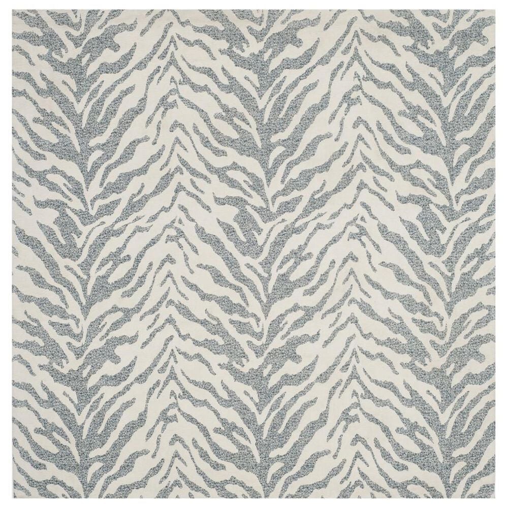 Safavieh Marbella MRB632C 6" Square Blue and Ivory Area Rug, , large