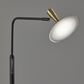 Adesso Lucas LED Floor Lamp in Black and Antique Brass, , large