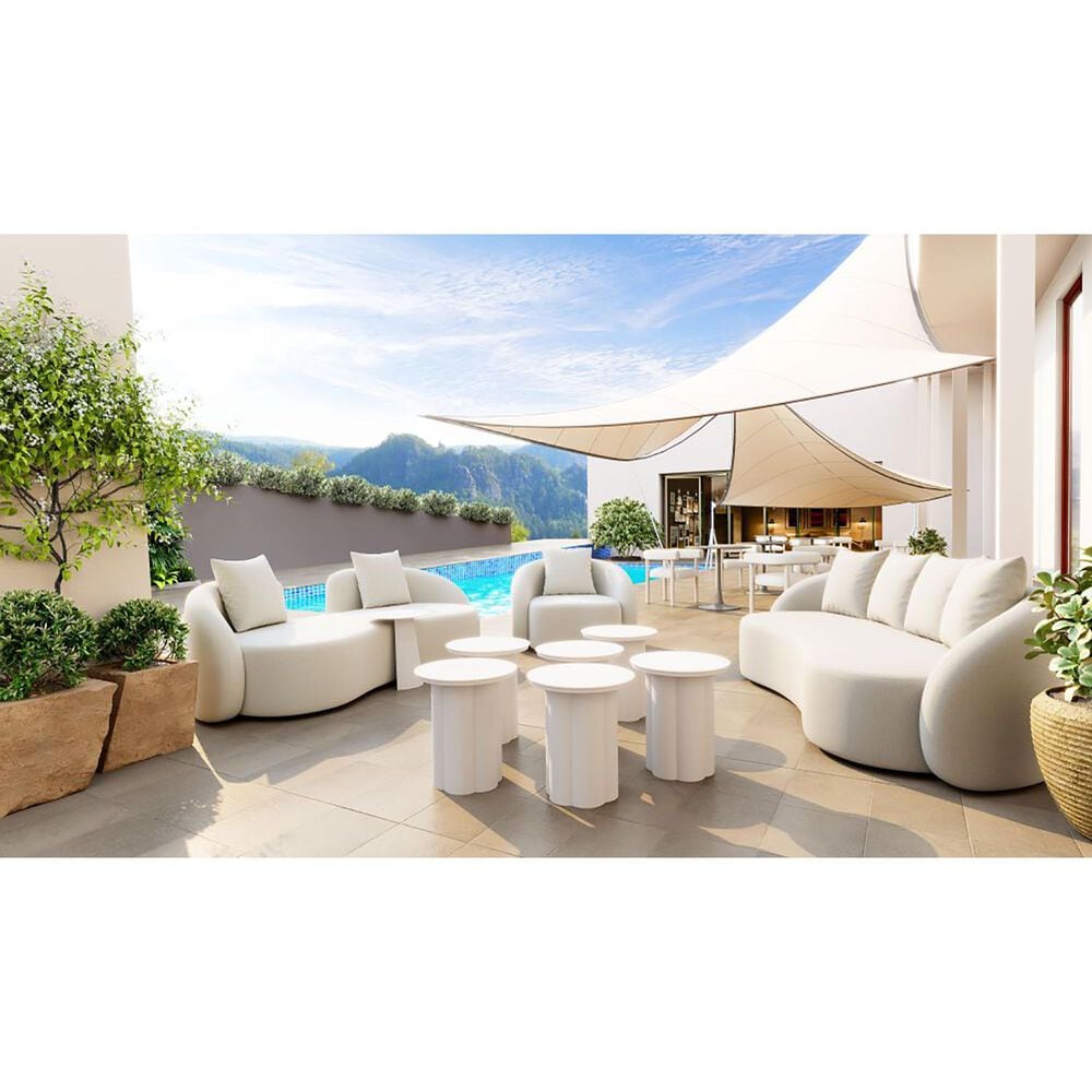 Zuo Modern Sunbath Dining Chair in Gray and White &#40;Set of 2&#41;, , large