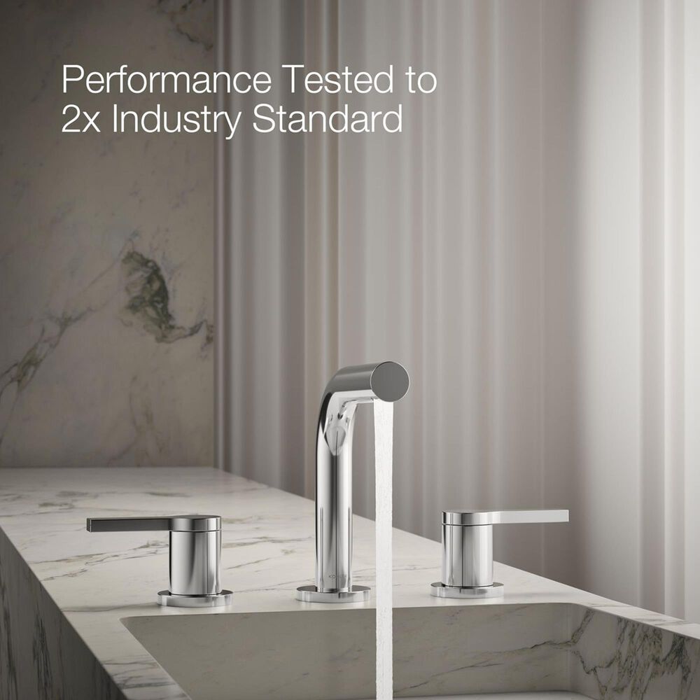 Kohler Elate Widespread Bathroom Sink Faucet in Polished Chrome, , large