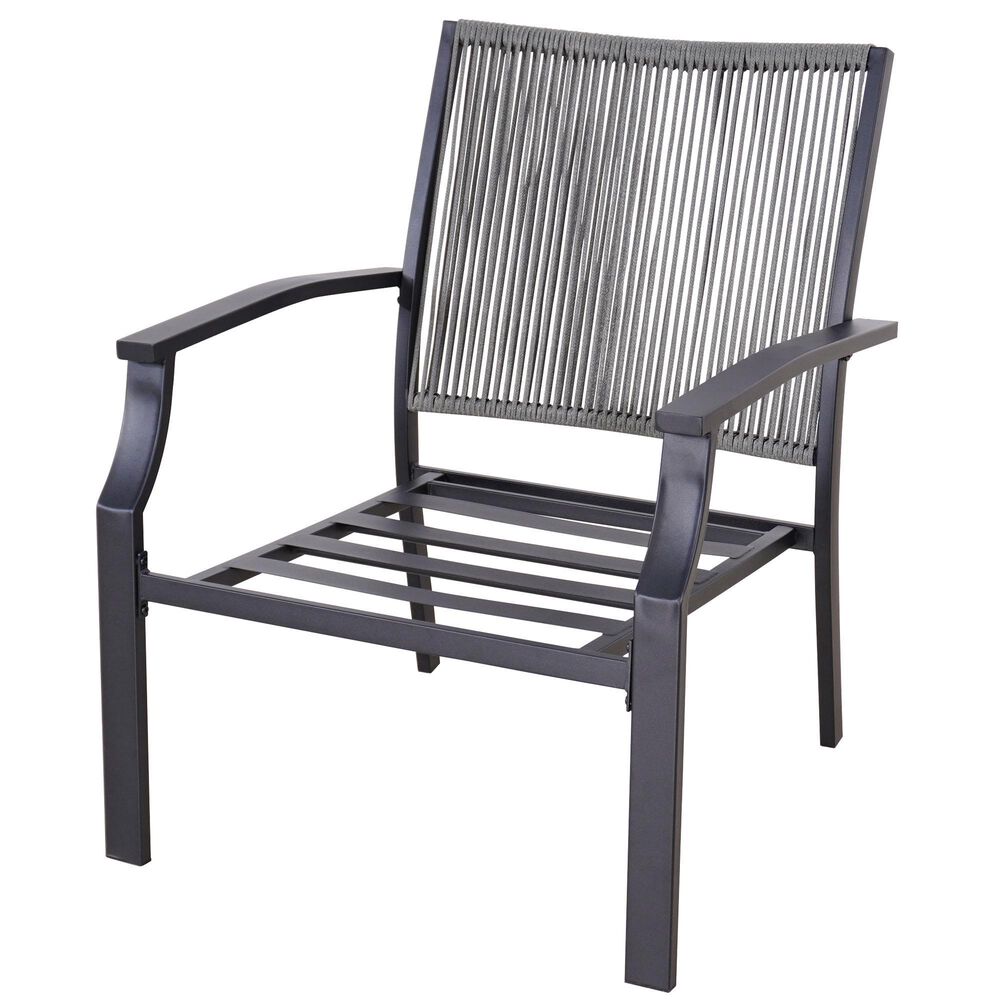 Global Note Collections Devon 3-Piece Chat Set in Ash Grey and Beluga Teardrop, , large