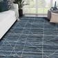Amer Rugs Anna 9" x 12" Navy Blue Area Rug, , large