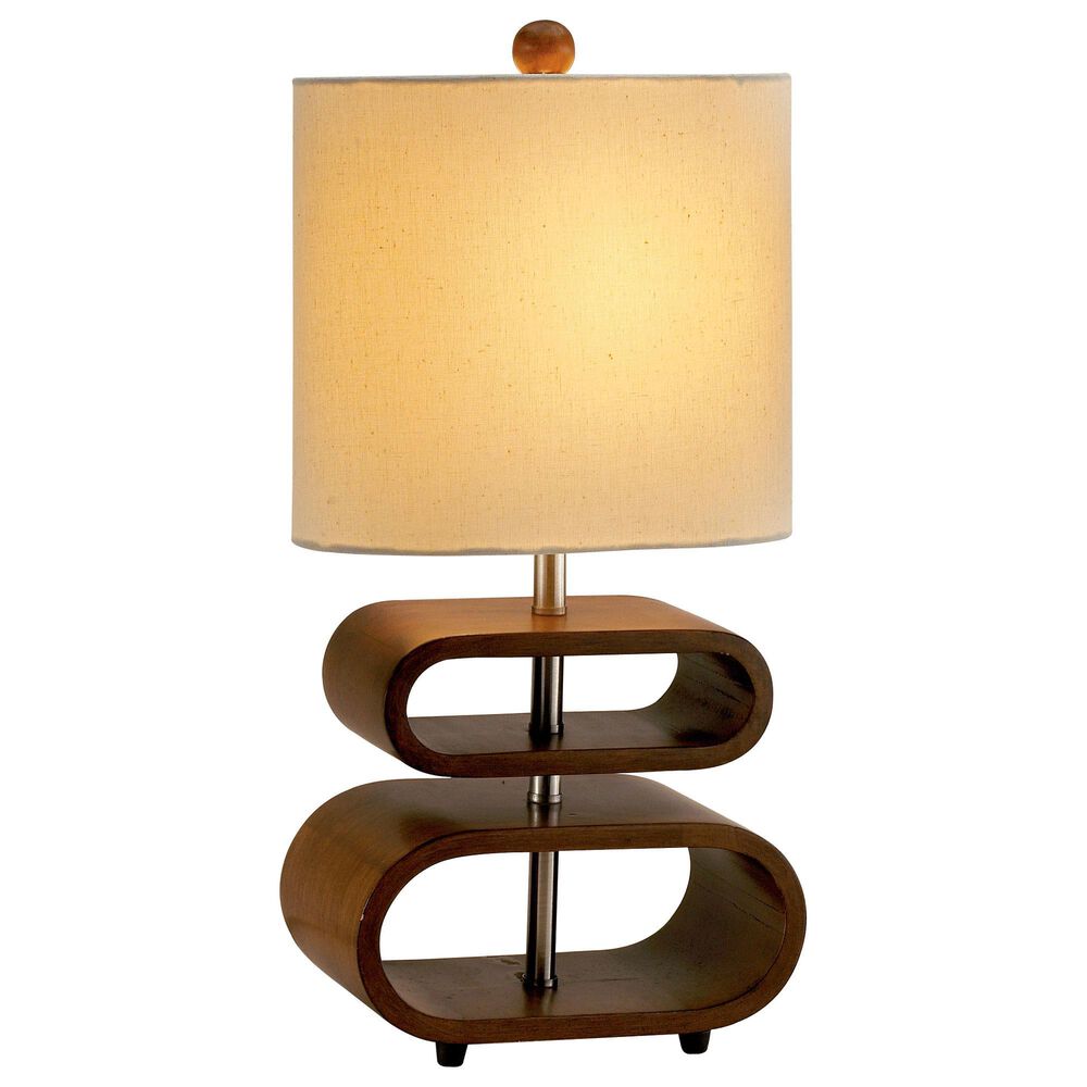 Adesso Rhythm Table Lamp in Walnut, , large