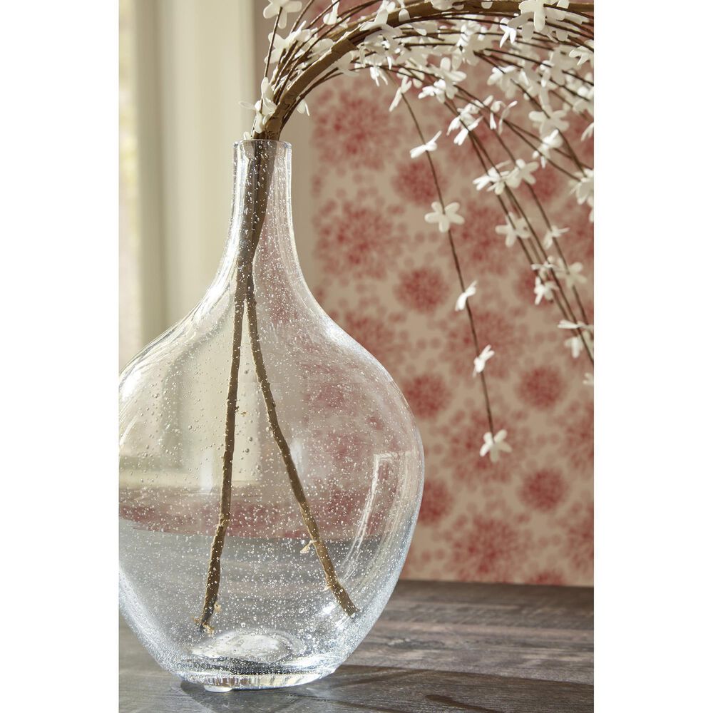 Ashley Kurthorne 9&quot; Vase in Clear, , large