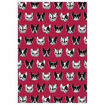 Mukitchen Designer Print - Canines Towel in Red, White and Black, , large