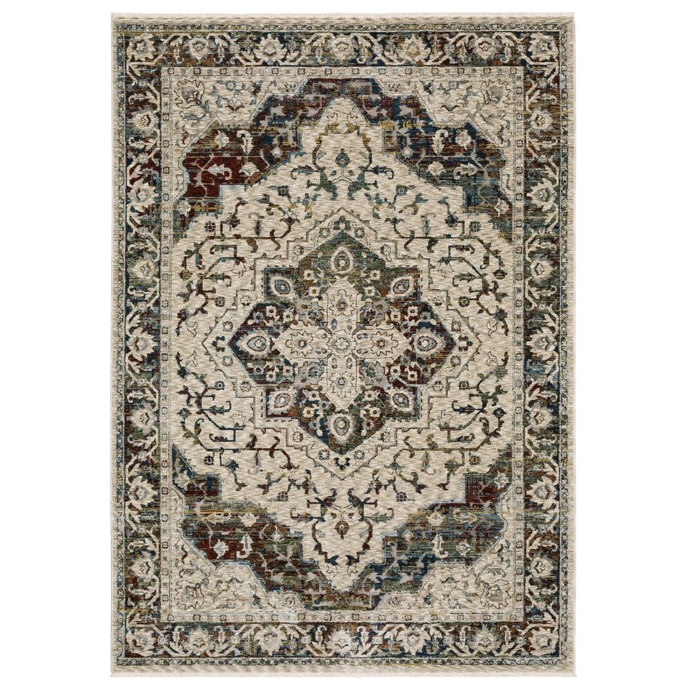 Oriental Weavers Capella Oriental Beige and Multicolor 3"3" x 5" Area Rug, , large
