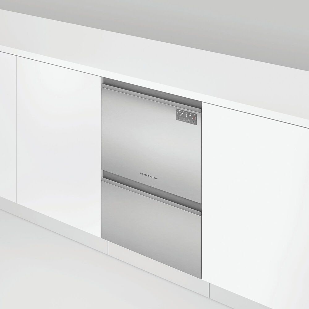 Fisher &amp; Paykel 24&quot; Built-Under Smart Double Drawer Dishwasher with 42 dBA in Stainless Steel, , large