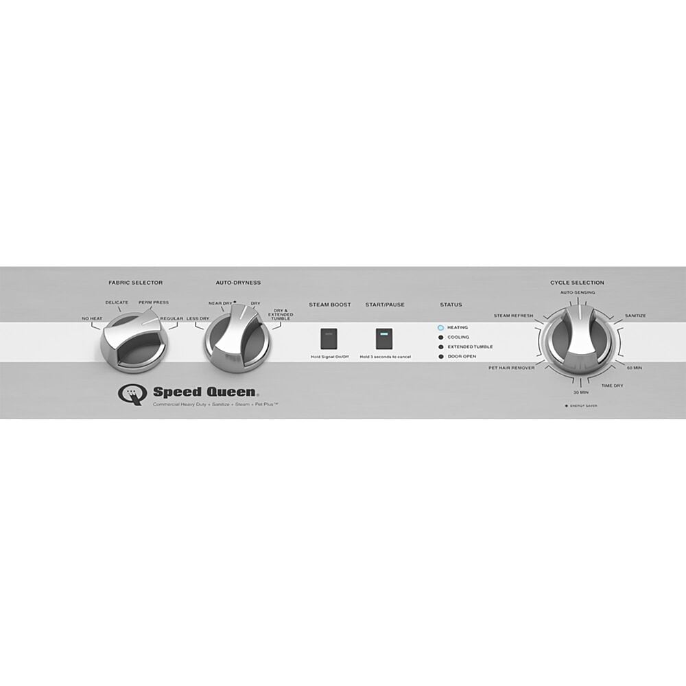Speed Queen 7 Cu. Ft. Front Load Gas Dryer in White, , large
