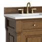 James Martin Vanities Brookfield 60" Double Bathroom Vanity in Honey Oak with 3 cm White Zeus Quartz Top and Rectangular Sinks, , large