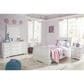 Ashley Anarasia 6-Drawer Dresser and Mirror in White, , large