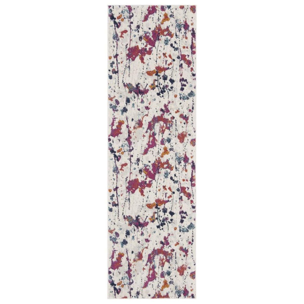 Safavieh Evoke EVK284Q 2"2" x 7" Ivory and Red Runner, , large