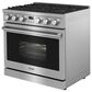 Thor Kitchen THOR 6.0 Cu. Ft. Freestanding LP Gas Convection Range - Stainless Steel, , large