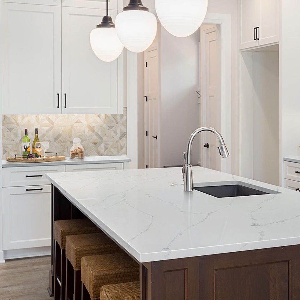 NFM Custom Countertops Calacatta Ultra 3cm Quartz Countertop, , large