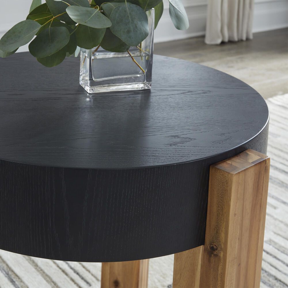 Ashley Breenmore Occasional Table Set in Black and Natural &#40;Set of 2&#41;, , large