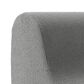 Jaxx Uptown Modern Armless Accent Chair in Boucle Dark Grey, , large