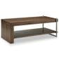 Nicolette Home Baxton Cooktail Table in Sienna Ridge and Brushed Pewter, , large