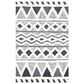 Safavieh Natura NAT685A 4" x 6" Ivory and Black Area Rug, , large