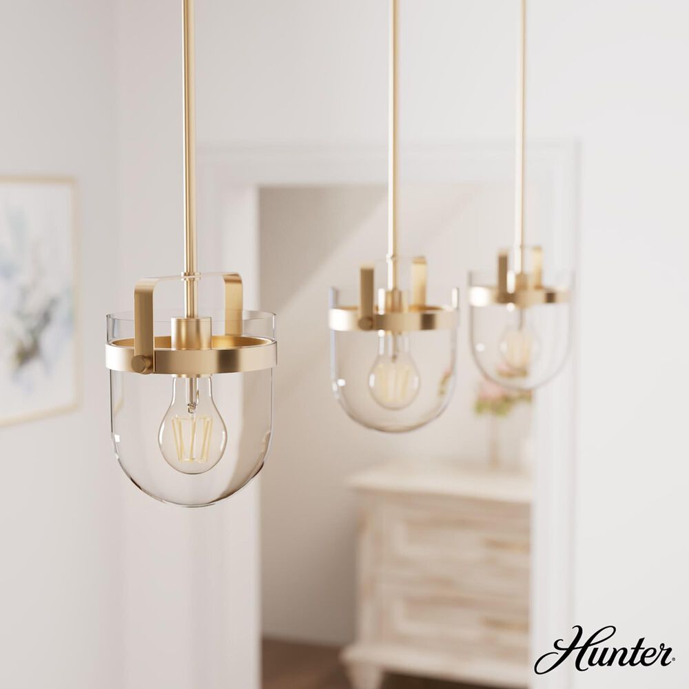 Hunter Karloff 1-Light Pendant in Alturas Gold, , large