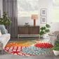 Nourison Aloha 5"3" Round Green Indoor/Outdoor Area Rug, , large
