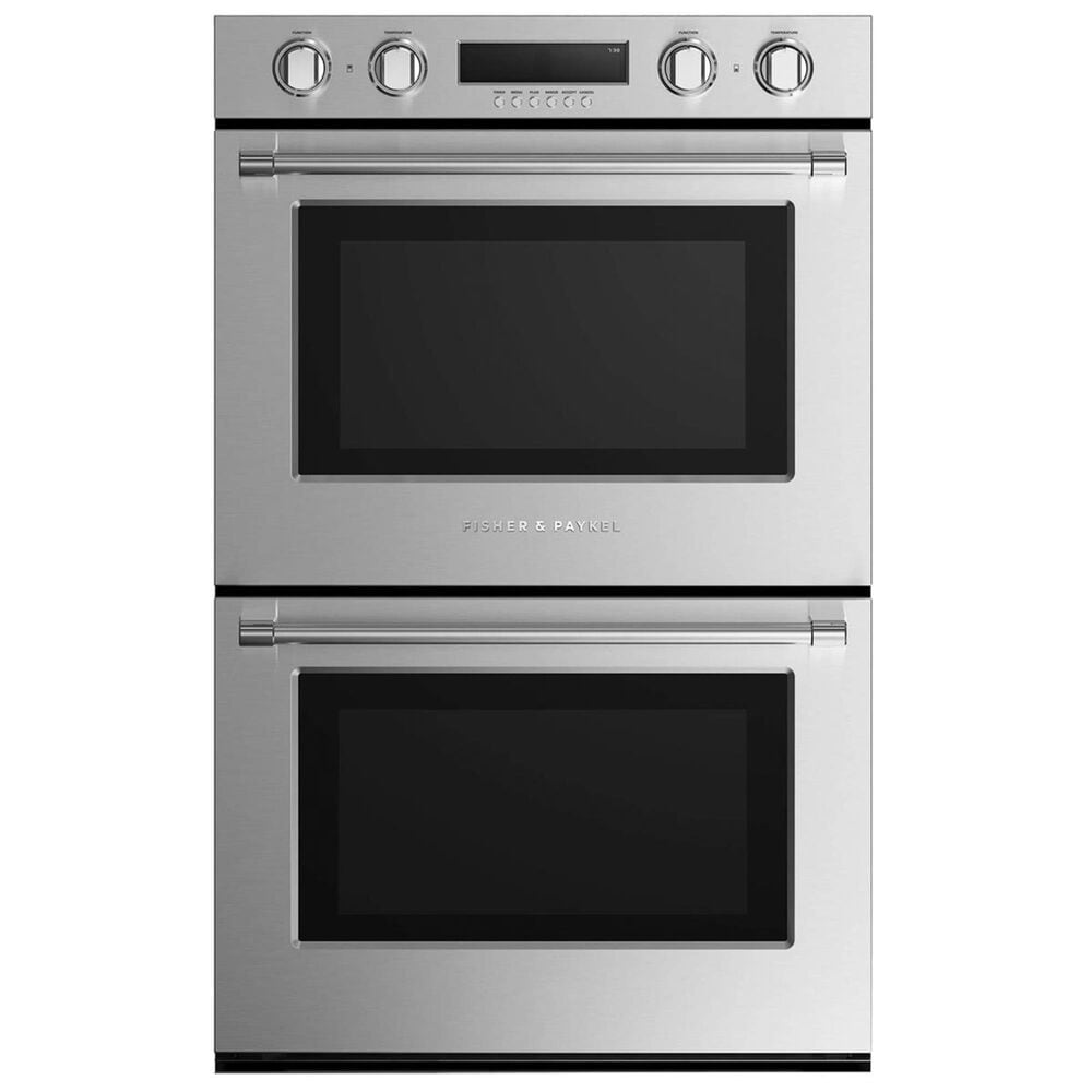Fisher and Paykel 30" Electric Double Wall Oven in Stainless Steel, , large