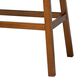 Baxton Studio Gradisca Bar Bench Banquette with Light Beige Cushion in Dark Walnut, , large