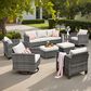 HOMLUX 8-Piece Outdoor Patio Furniture in  Beige, , large