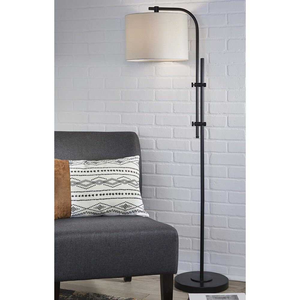 Ashley Baronvale Floor Lamp in Black, , large