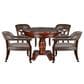 STEVE SILVER Tournament 6-Piece Round Game Table Set in Cherry, , large