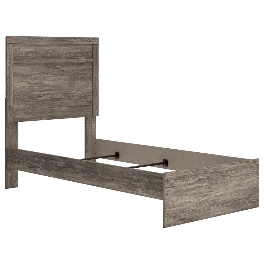 Ashley Ralinksi Twin Panel Bed in Gray, , large