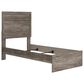 Ashley Ralinksi Twin Panel Bed in Gray, , large