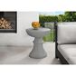 Hearth and Haven Outdoor Round Side Table with Ribbed Texture in Grey, , large
