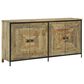 Ashley Camney Accent Cabinet in Distressed Light Brown and Black, , large