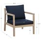 Linon Home Decor Teagon Patio Arm Chair in Navy (Set of 2), , large