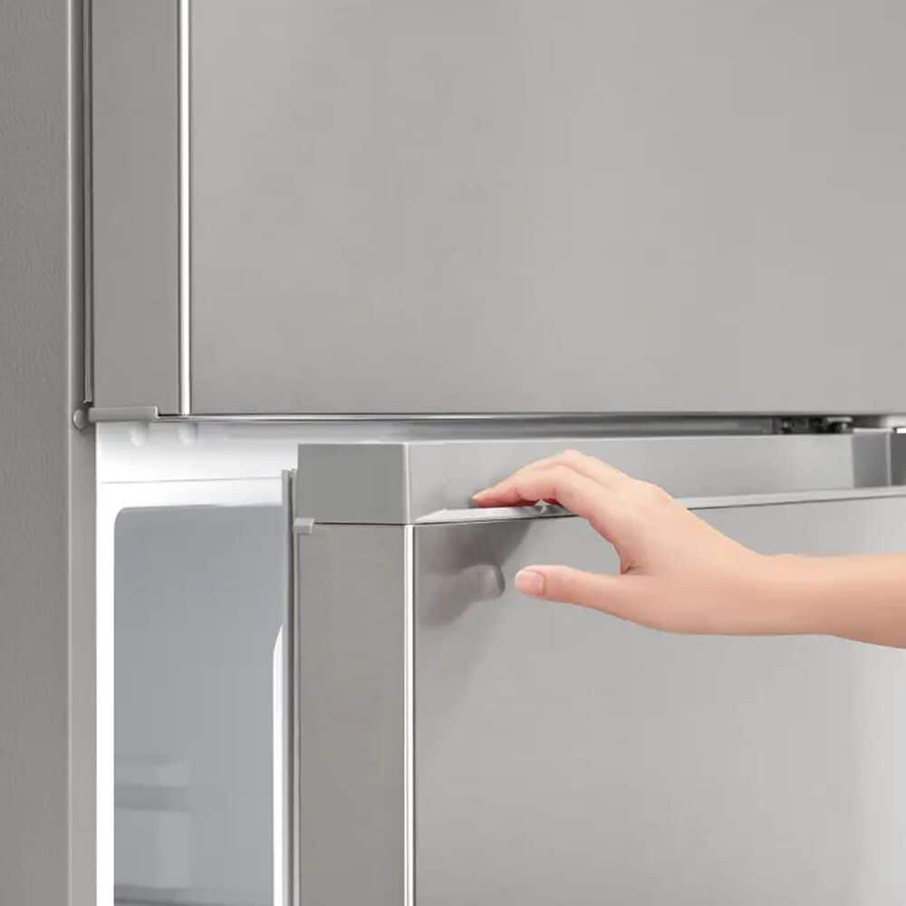 Midea 18 Cu. Ft. Garage Ready Top-Freezer Refrigerator in Stainless Steel, , large