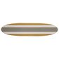 Creative Coop 15" x 65.6" Surfboard Wall Decor in Black, White and Brown, , large