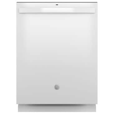 GE Appliances 24" Built-In Bar Handle Dishwasher with Top Control and 52 dBA in White, , large