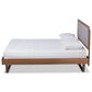Baxton Studio Viviana King Platform Bed in Gray/Walnut, , large