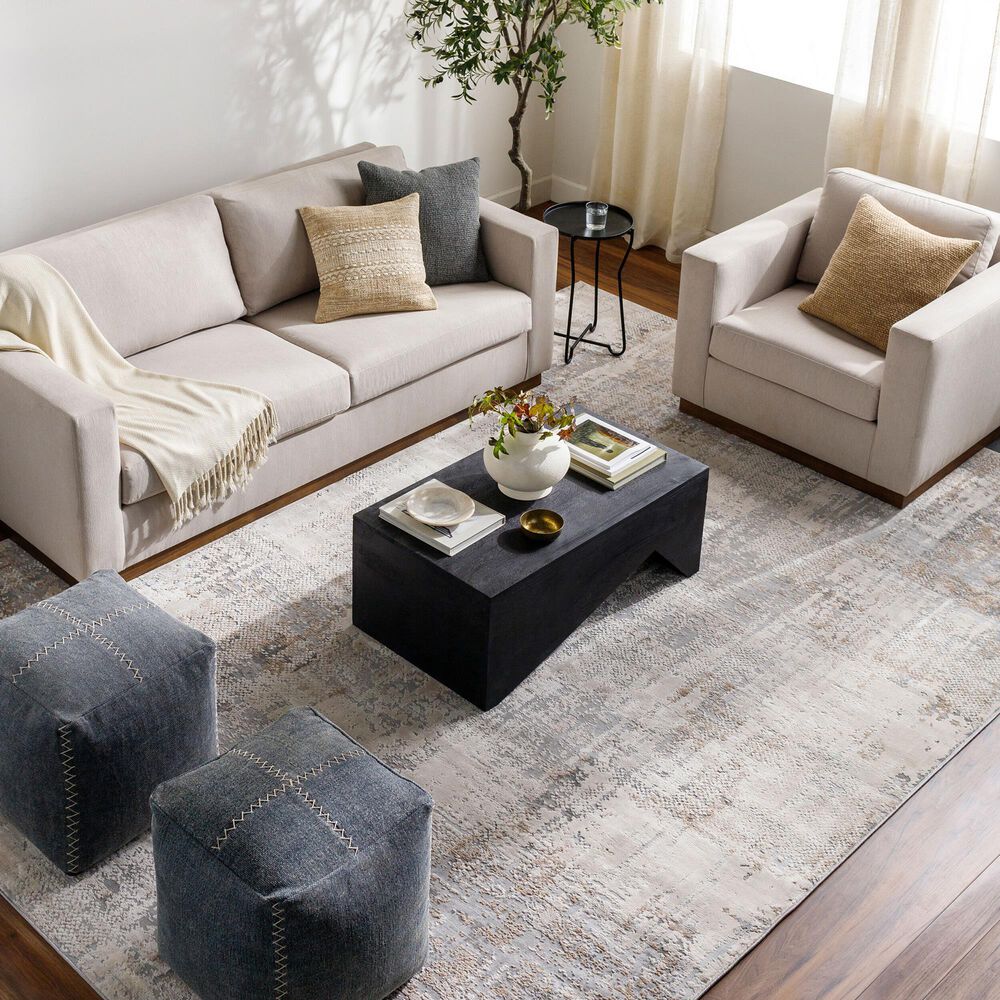 Surya Alpine ALP-2304 7&#39;10&quot; x 10&#39;2&quot; Light Gray, Taupe, Medium Brown, Gray and Charcoal Area Rug, , large