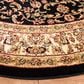 Safavieh Lyndhurst LNH222 8" Round Black and Ivory Area Rug, , large