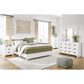 Ashley Binterglen 5-Piece King Panel Bedroom Set in White, , large