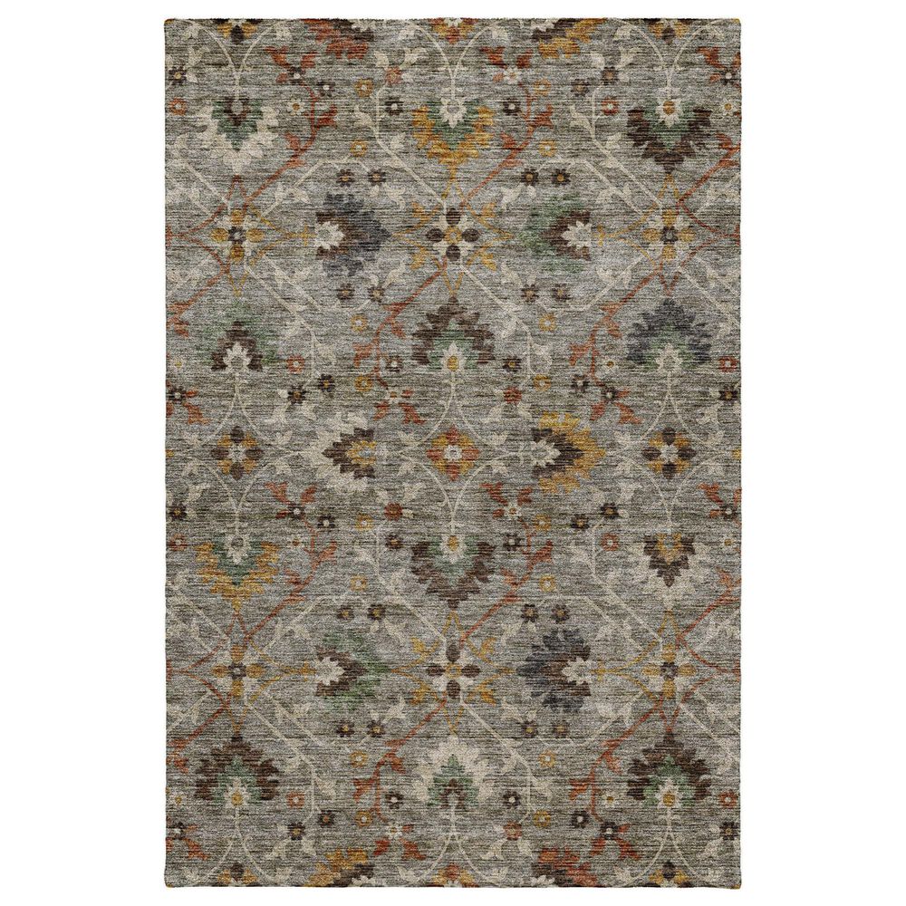 Dalyn Rug Company Silk Road Pewter, Gray, Ivory, Paprika, Sage and Gold 3" x 5" Area Rug, , large