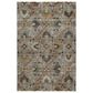 Dalyn Rug Company Silk Road Pewter, Gray, Ivory, Paprika, Sage and Gold 3" x 5" Area Rug, , large