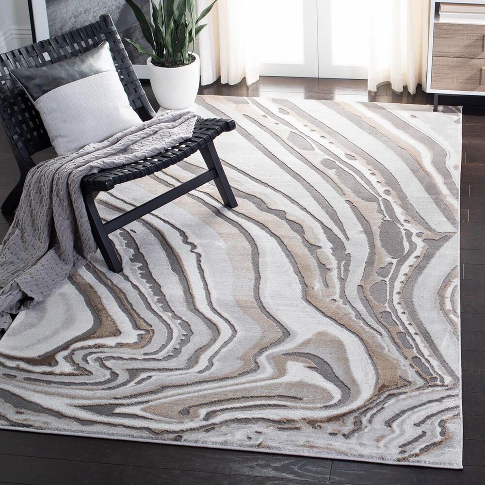 Safavieh Craft CFT843D 4&#39; x 6&#39; Gold and Grey Area Rug, , large