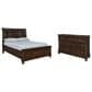 Millenium Porter 2-Piece King Bed and Dresser in Rustic Brown, , large